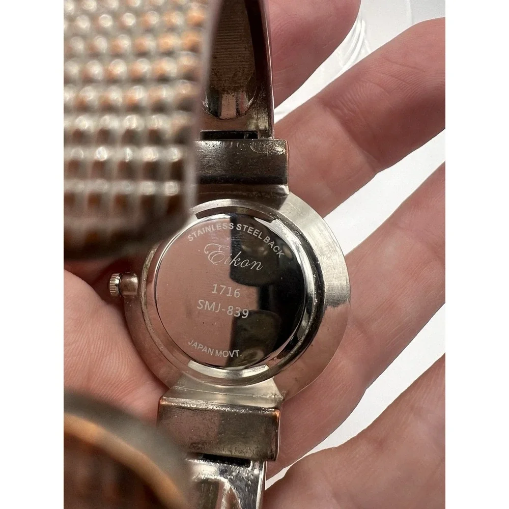 Eikon Stainless Steel Back Japan Movt Watch New Battery Runs Well 1716 SMJ-839